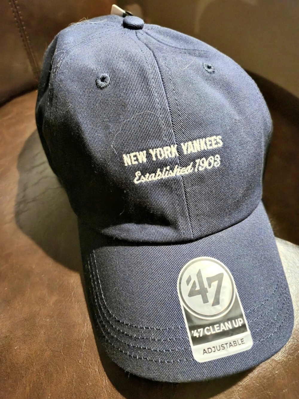 '47 New York Yankees Clean Up Yankees Adjustable Cap NWT in Blue